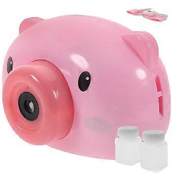 Roze bellenblaasset met cartoonprint voor kinderen en vrienden