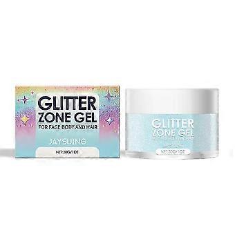 Neongelbes Glitzergel für natürliche, dreidimensionale Verschönerung von Haar, Körper, Schlüsselbein und Gesicht