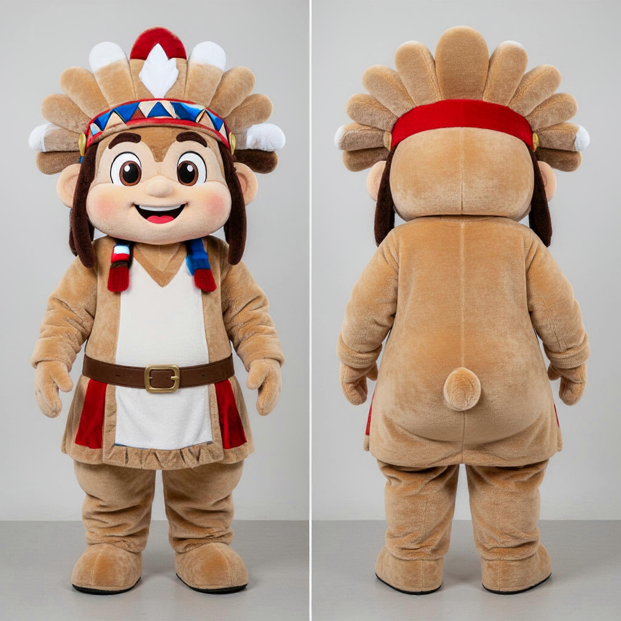 MASTICOT Tan Cuddly Chief Mascot