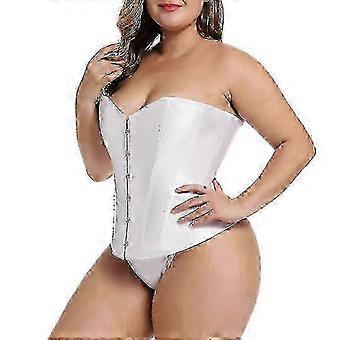 Mimigo Corsetto Bustier Donna Top Sexy Lingerie Set Nero Satin Vita Cincher