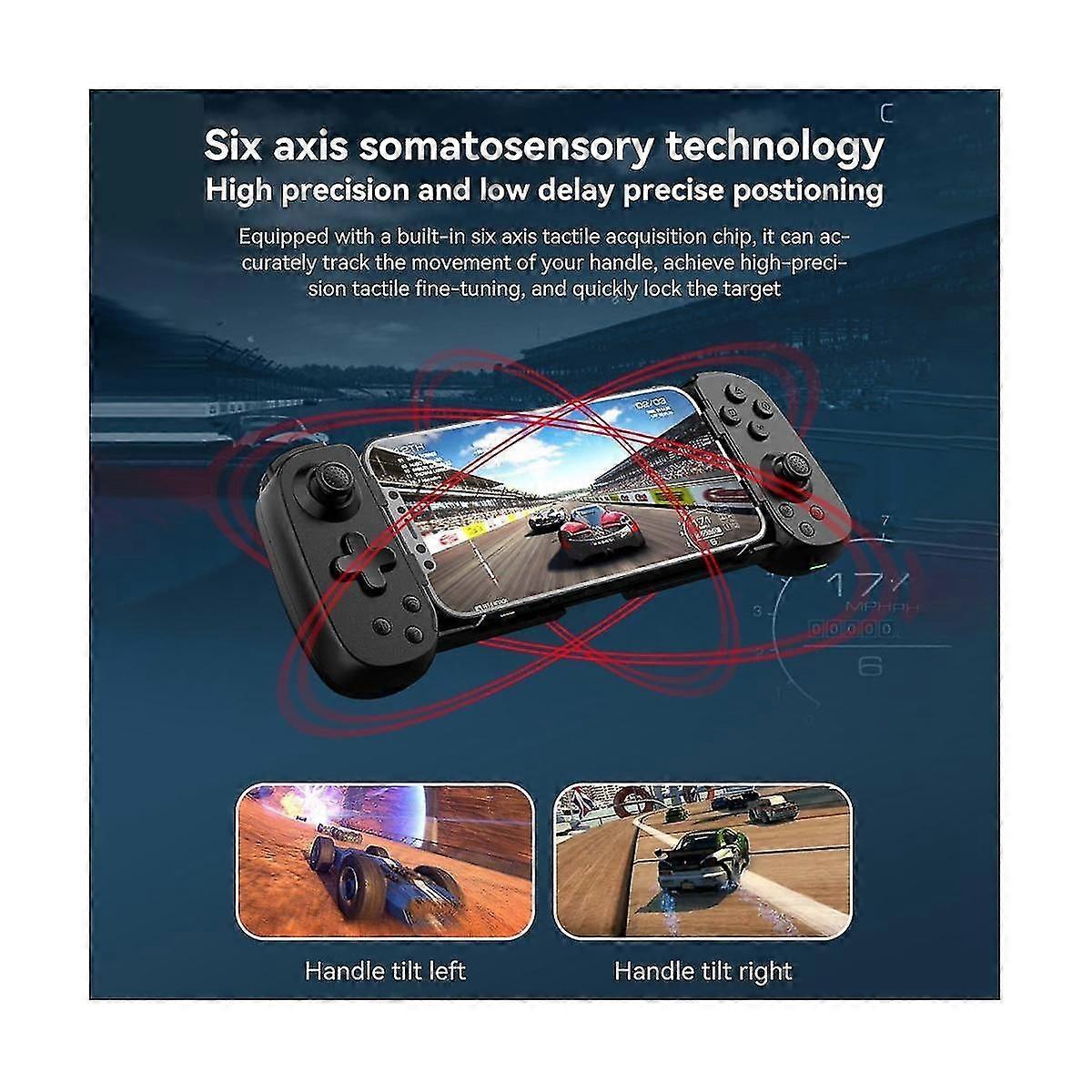 Wireless Game Controller Gamepad Bluetooth Connected Joystick 6-axis Vibration For Android//switch A