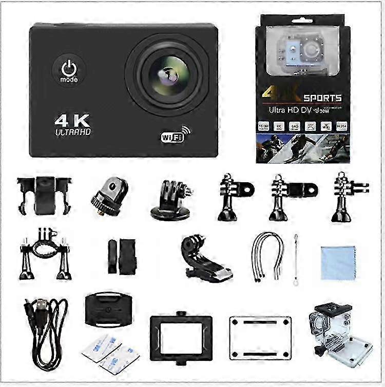 Caméra d'action étanche 4K jusqu'à 30 m