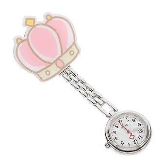Crown Pocket Watch for Nurse with Cartoon Design 1Set Practical Use