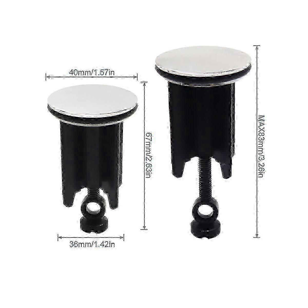 Universal Height Adjustable Sink Plug for Bathroom Basin