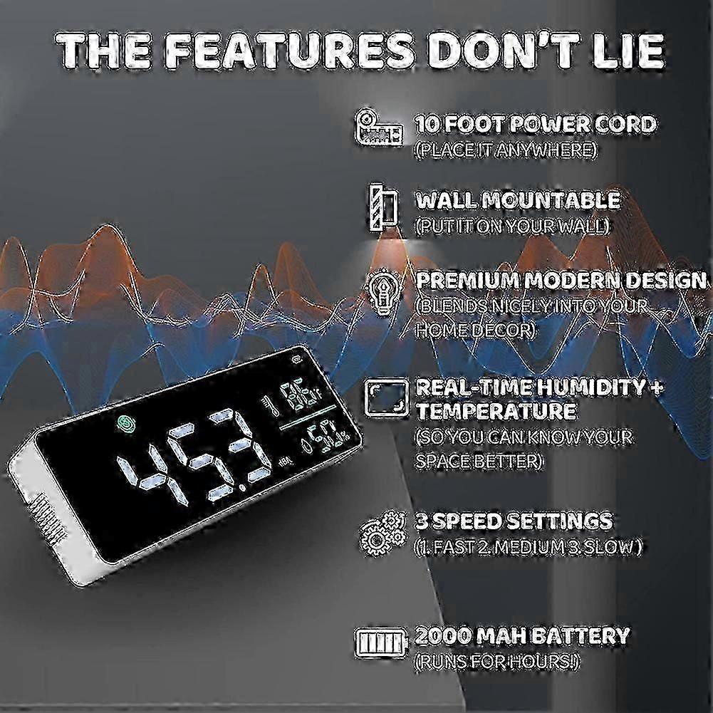 3-In-1 Decibel Meter Sound Level Reader with Humidity & Temperature Meter