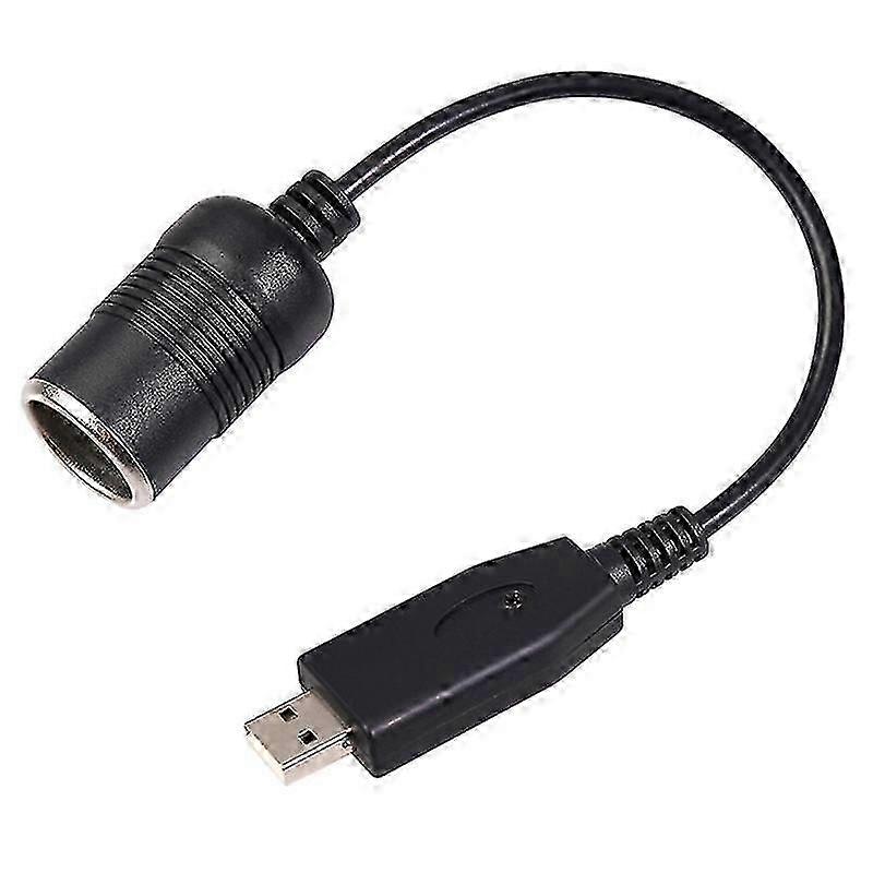 12V Car Lighter Socket Female Power Cable Wired Controller Converter USB Adapter