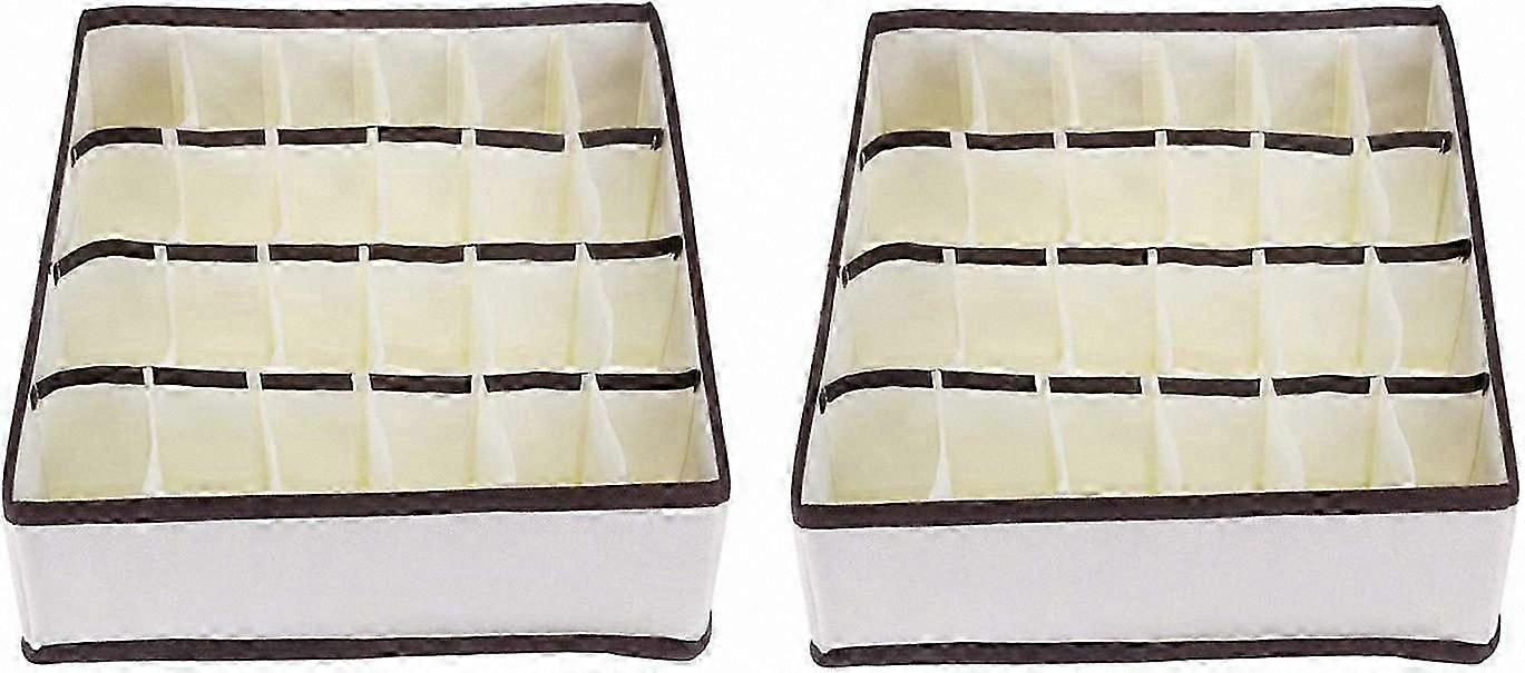 2-Pack Foldable Drawer Dividers (24-Cell)