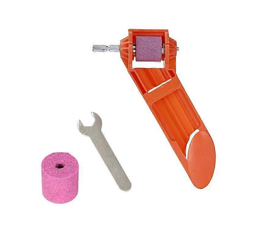 Drill Bit Sharpener,Portable Straight Shank Twist Drill Grinder Sharpening Machine(1pc, orange)