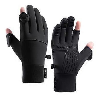 Outdoor Winter Gloves Opening for Easy Detailed Staple with 3D Draping and Fluffy Fleece Lining for Constant Temperature Highly Suitable for and