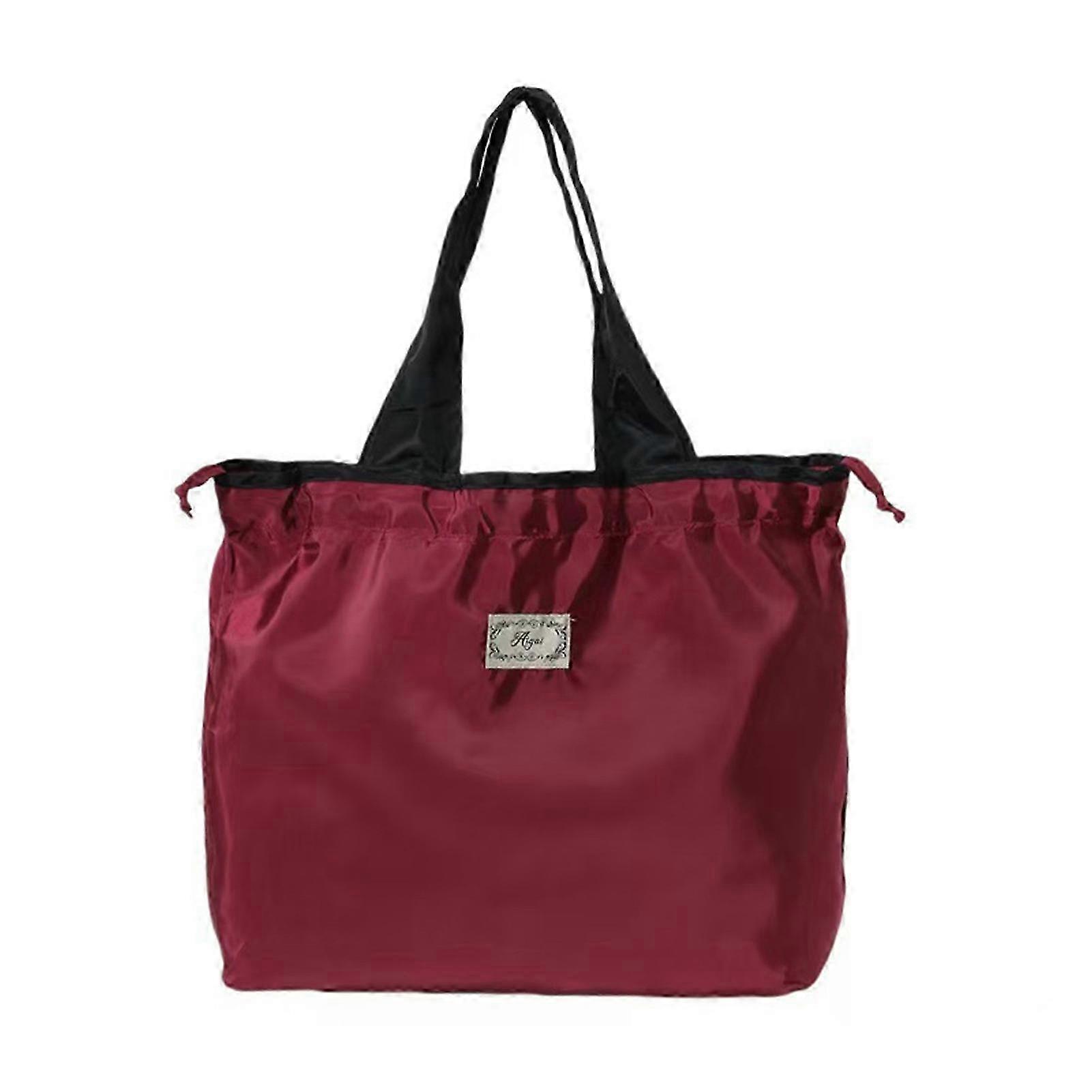 Washable Drawstring Foldable Tote