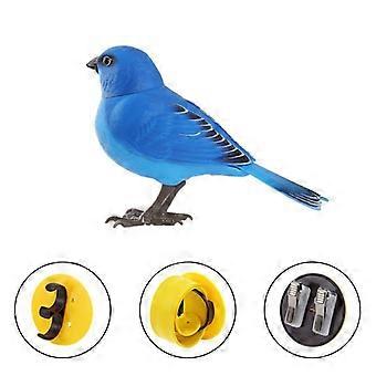 Electric Singing Chirping Robot Bird Toy, Sound & Motion Activated Interactive Bird Figurine Battery Operated For Kids