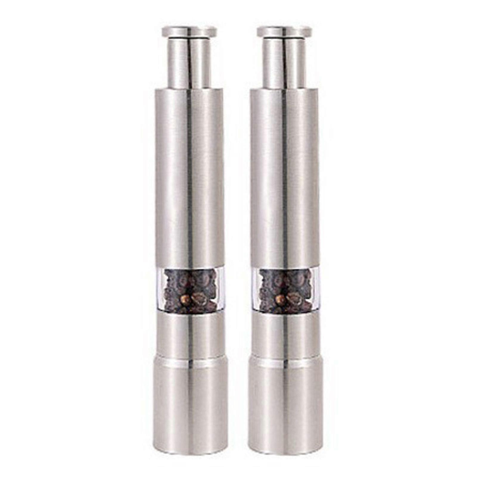 Compact 2-in-1 Stainless Steel Grinder