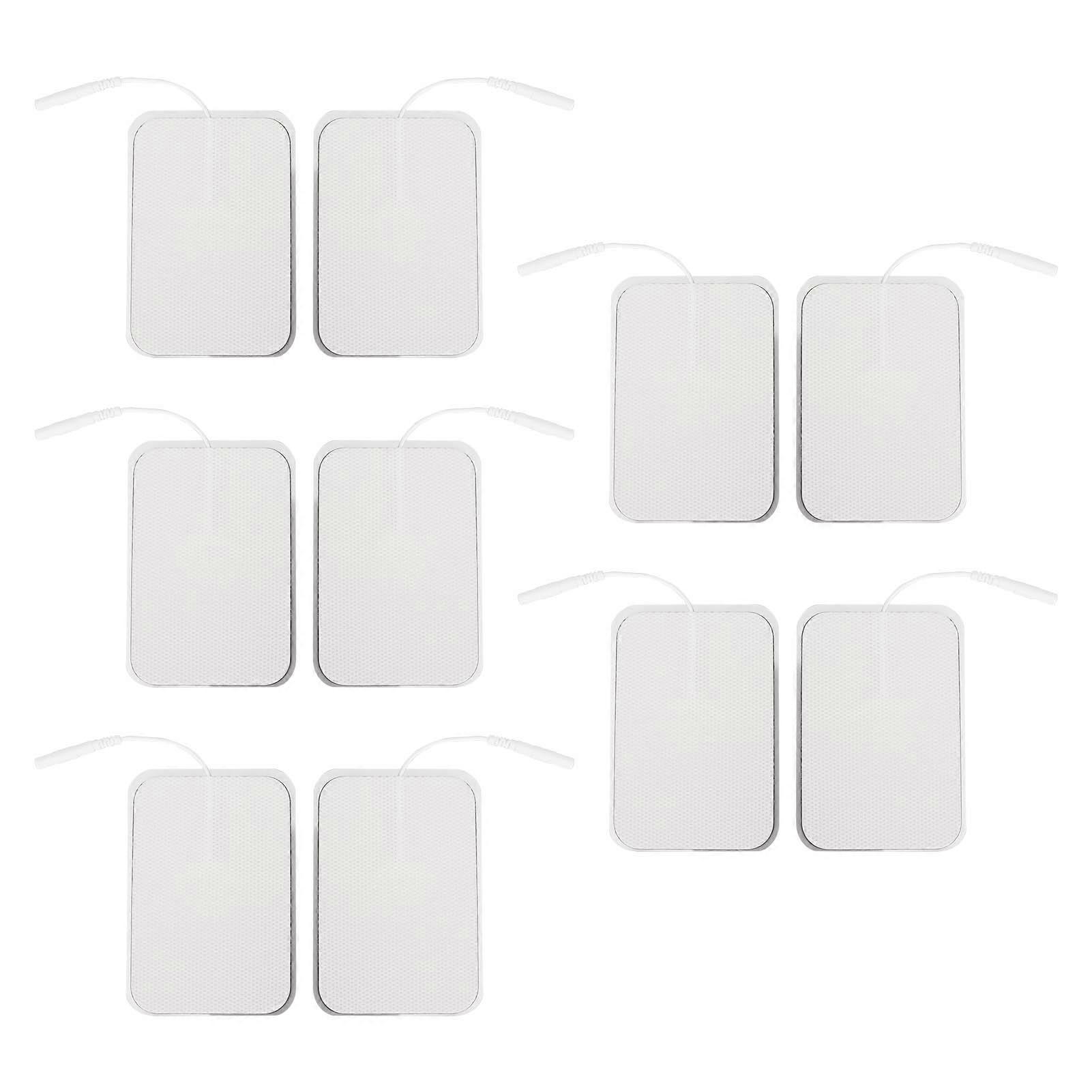 10pcs Rectangular Electrode Pad Self Adhesive Electrode Patch Replacement Accessory for TENS Machine