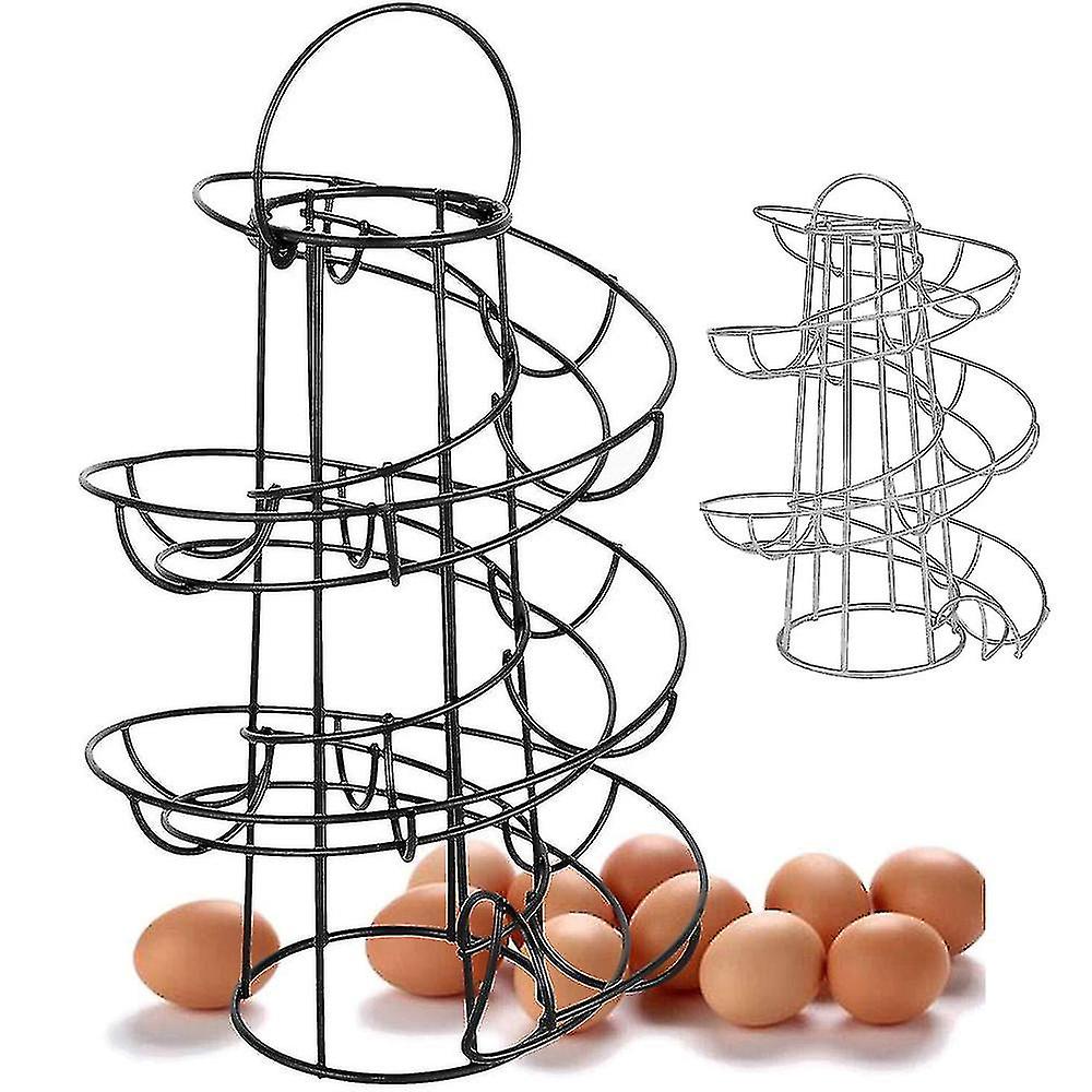 Portable Kitchen Creative Spiral Egg Rack Storage Egg Box Egg Rack