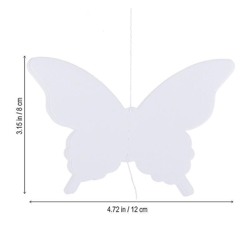 White Party Streamers & Curtains Butterfly Garland Paper Banner 3d Paper Butterfly Hanging Banner B