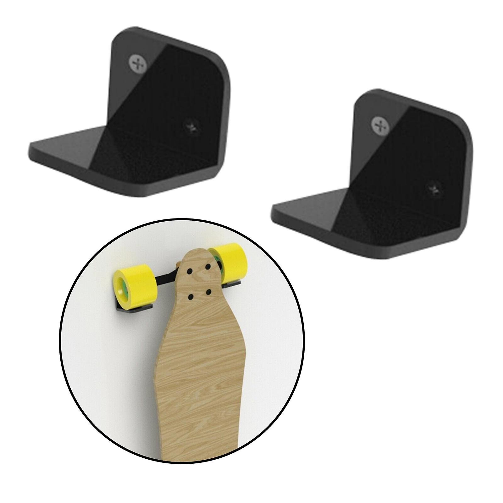 Skateboard Longboard Wall Mount Hanger Display Completes Rack Storage Black