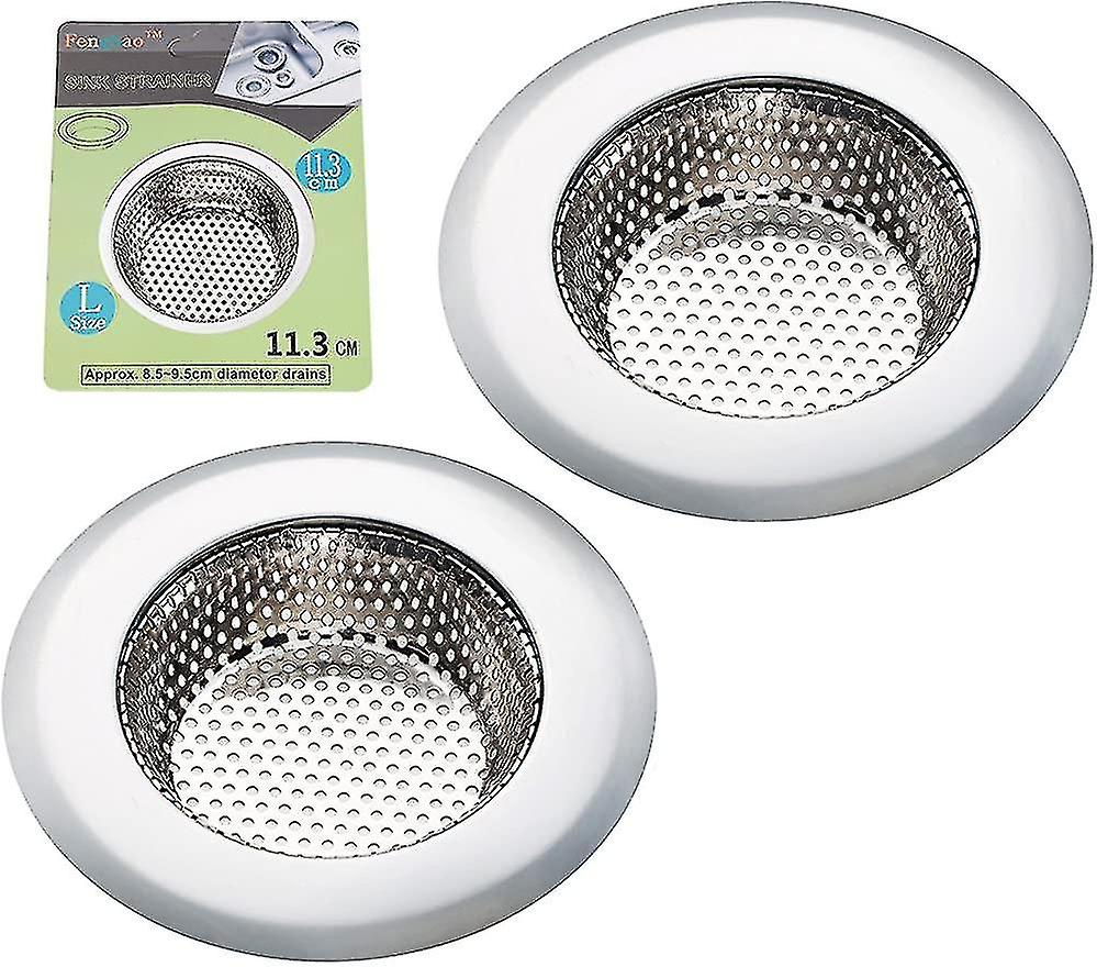 2pcs Kitchen Sink Strainer - Stainless Steel, Wide