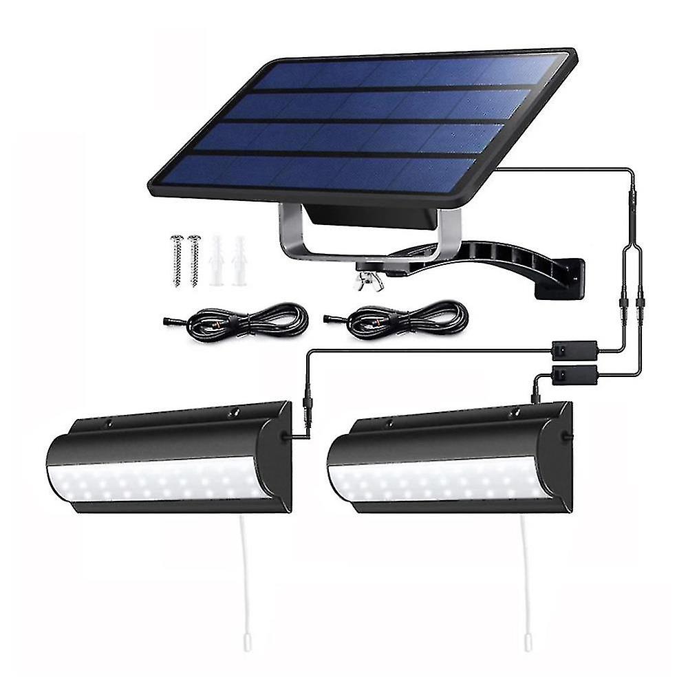 Solar Light Automatic Sensor Switch Double Head Garden Lights A