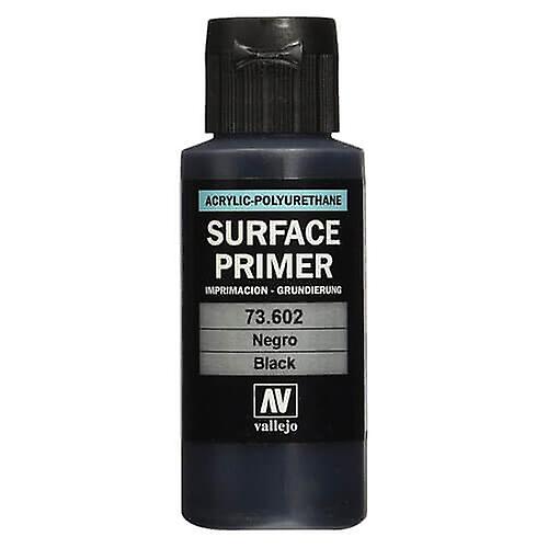 BLACK Vallejo Waterbased Poliurethane Surface Primer Selflevelling Finish 60mL