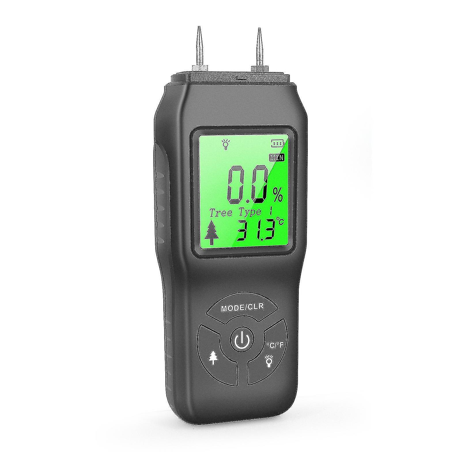Betterlifefg-wood Moisture Meter, Handheld Digital Moisture Detector, Backlit Lcd Display, Water Leak Detector, Moisture Tester For Wood Building Mate