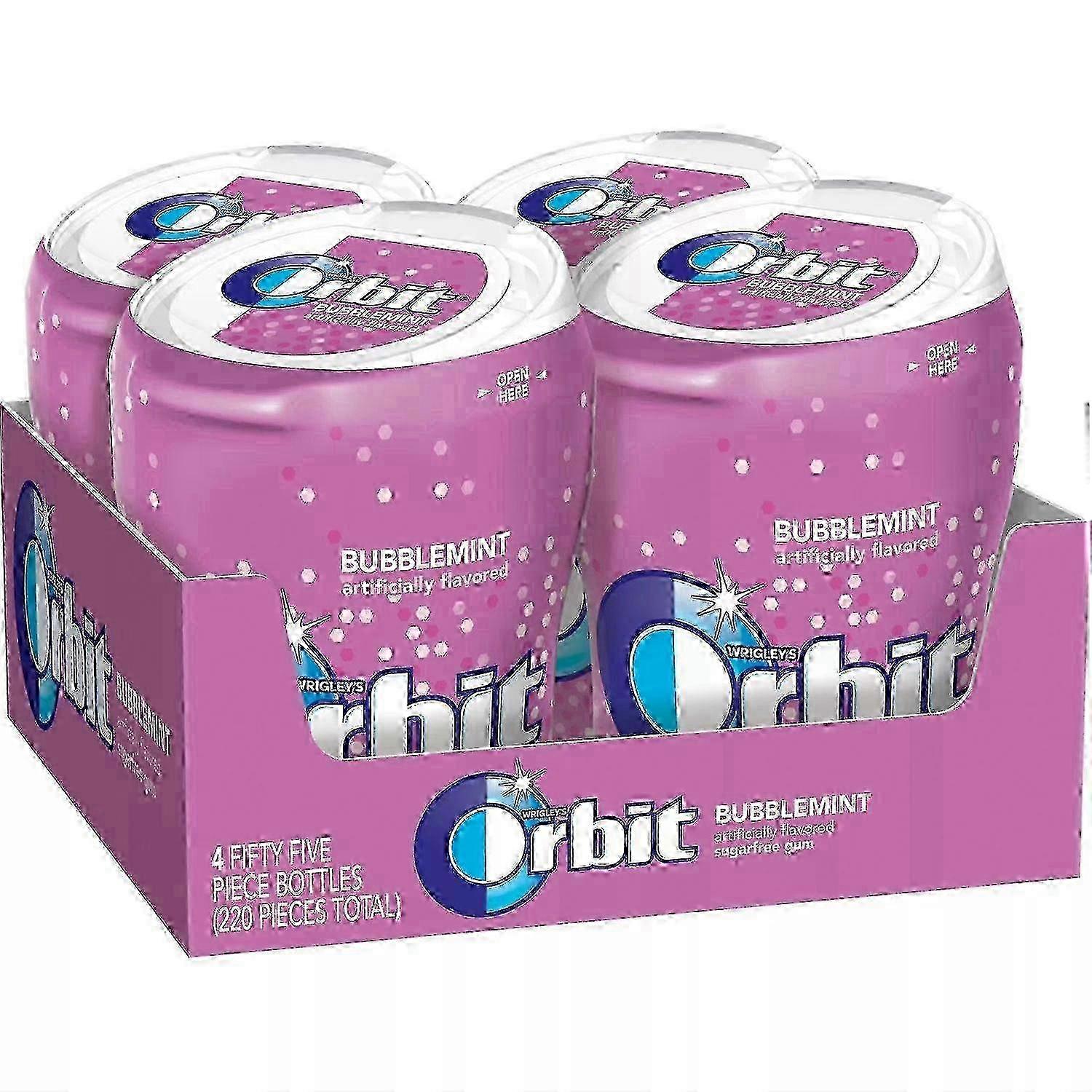 Orbit Gum Bubblemint Pack, 4 Ea