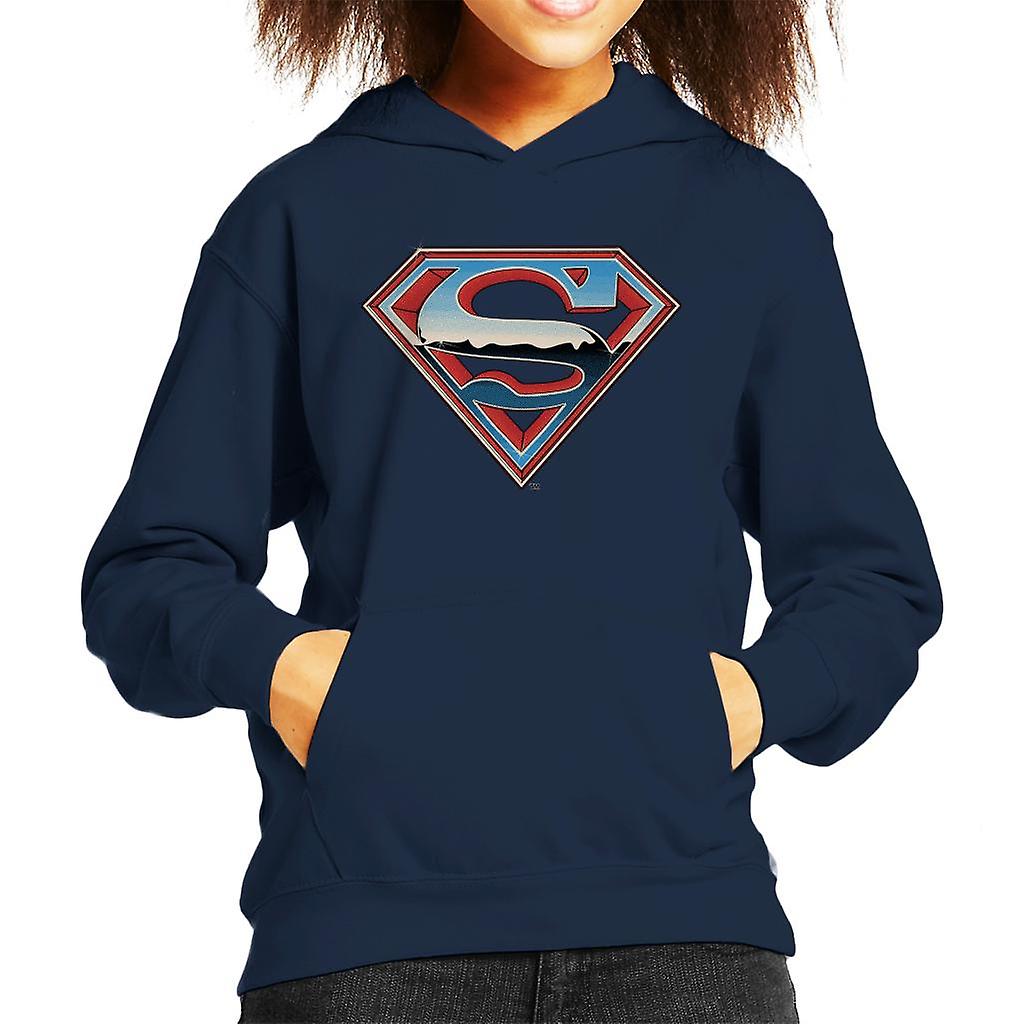 Superman Sparkling Logo Kid's Hooded Sweatshirt