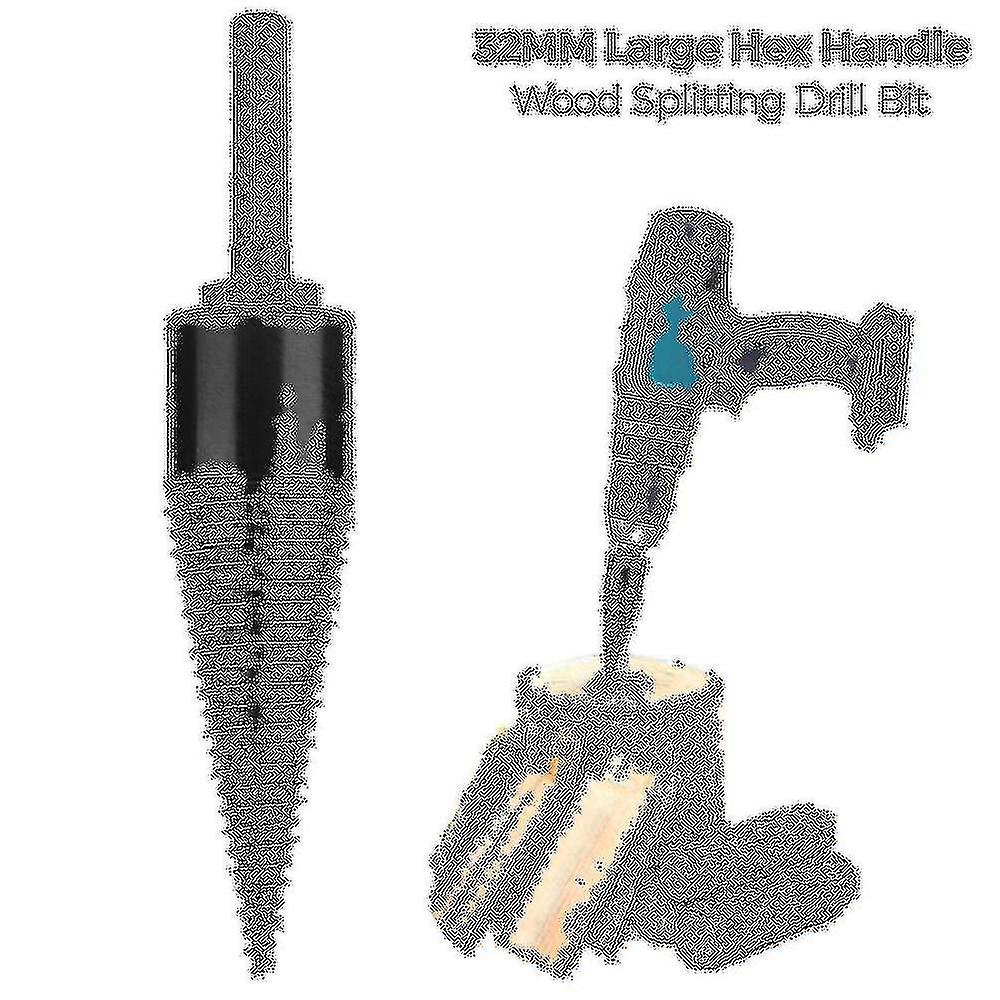 Speed Twist Drill Bit Wood Firewood Log Splitter Screw Splitting Cones Driver