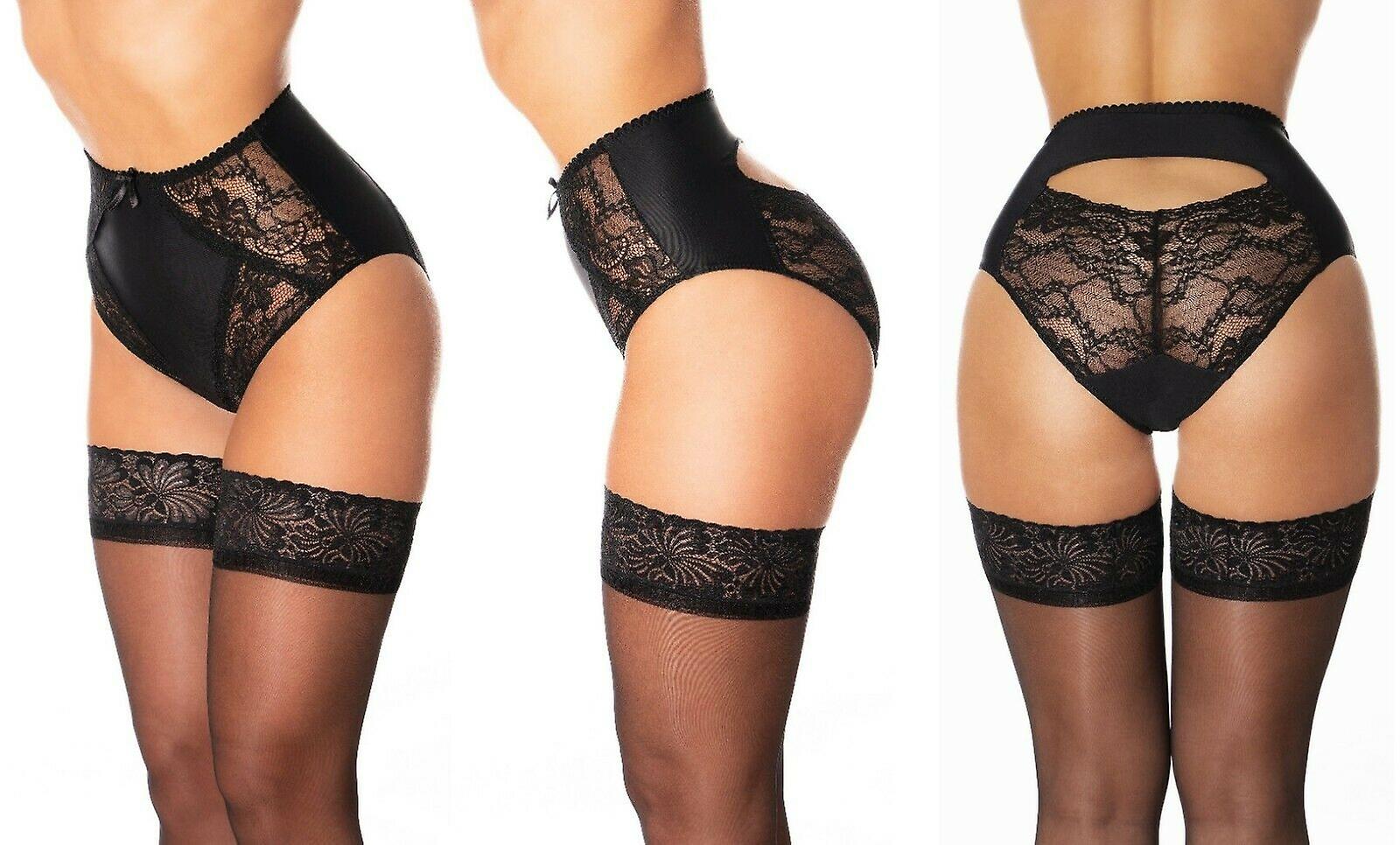 High waisted lace knickers Clearance