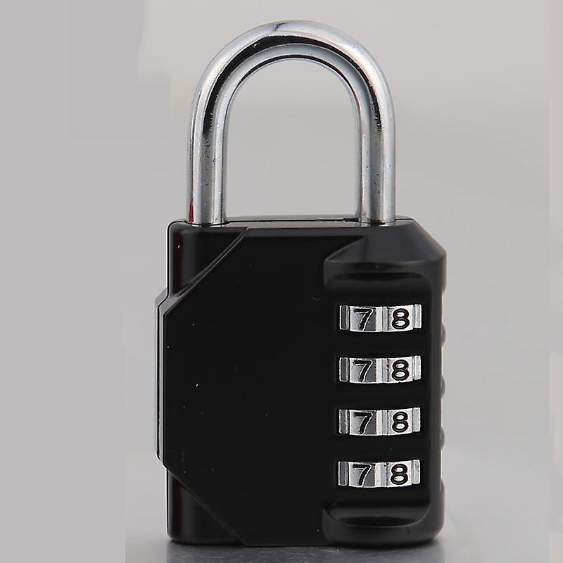 4 Digit Outdoor Weatherproof Password Padlock (Black)79mm