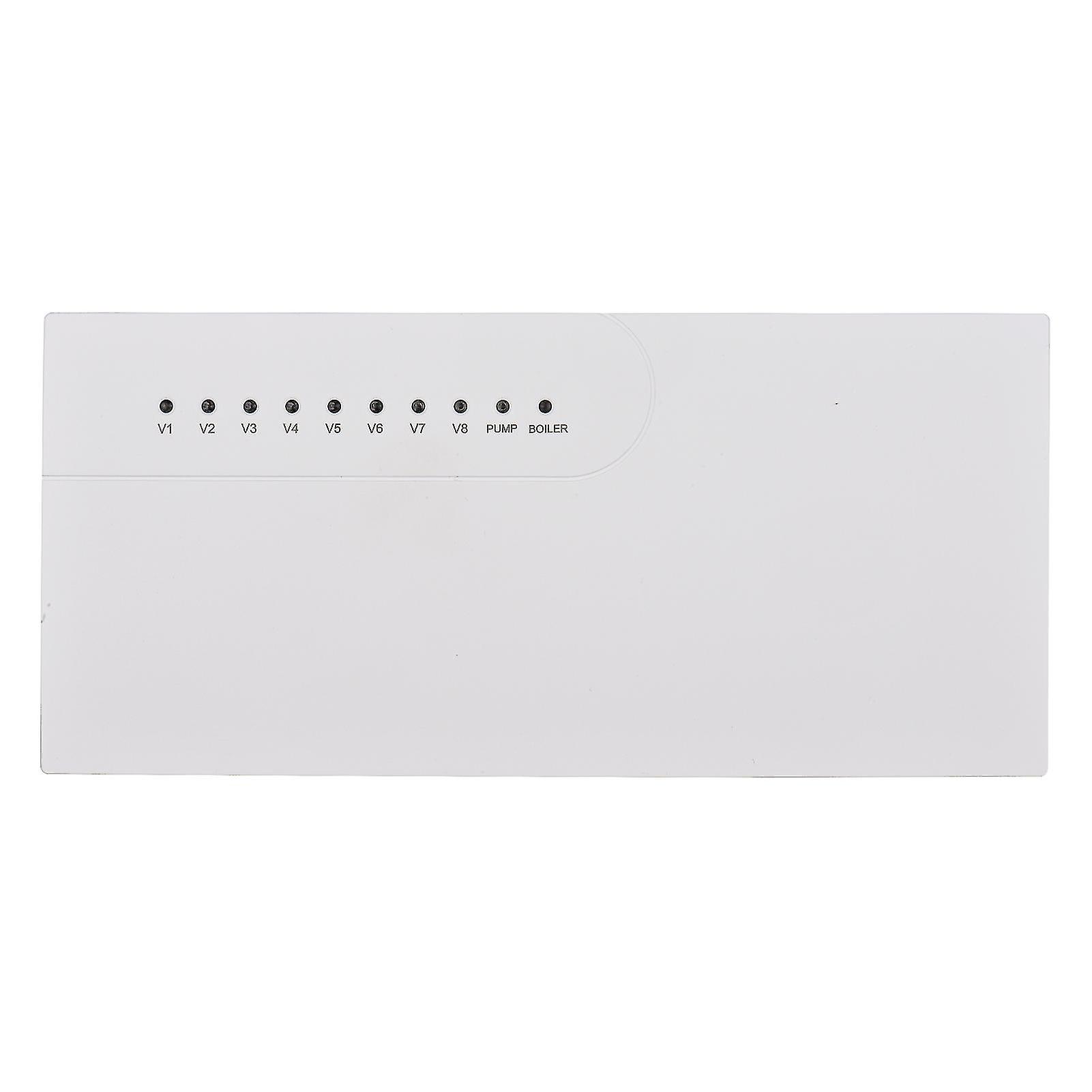 White Smart Hub Controller 8-channel Concentrator 220v With Led Indicators For Underfloor Heating System Air Conditioner Temperature Controller Gas Bo