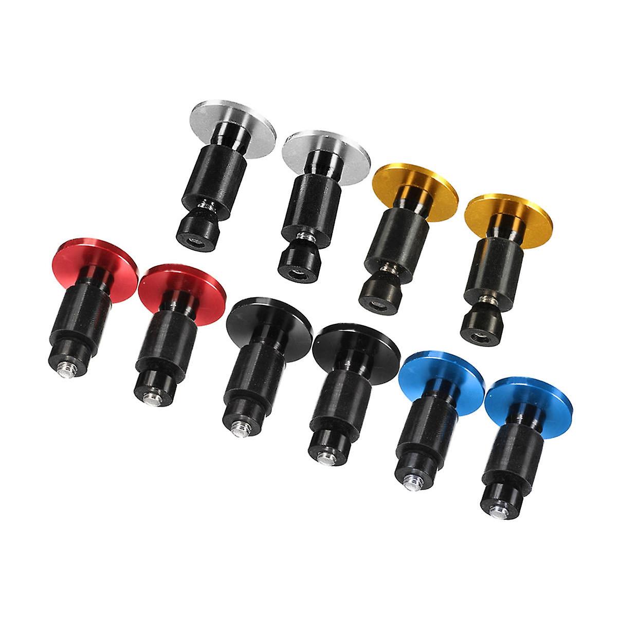 7/8" Universal Motorcycle Handlebar Grips With Bar End Plugs - Pair