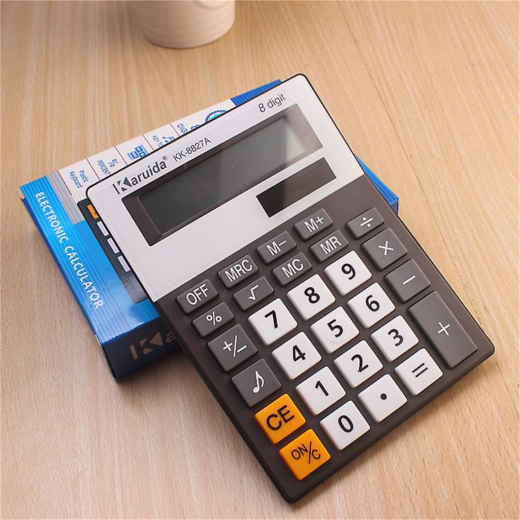 Calculator, Desktop Calculator 8 Digit Electronic Calculator with Beep Sound and Large LCD Display for Office