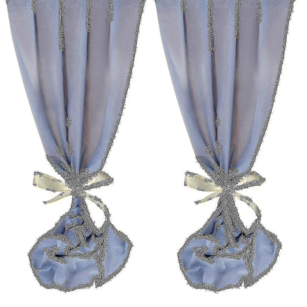 2 Pack Gray Blue Table Runner Wedding Table Runner 27x120 Inches