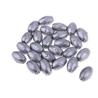 Lot De 100 Poids De Pêche Ronds Amovibles En Plomb 5 Tailles