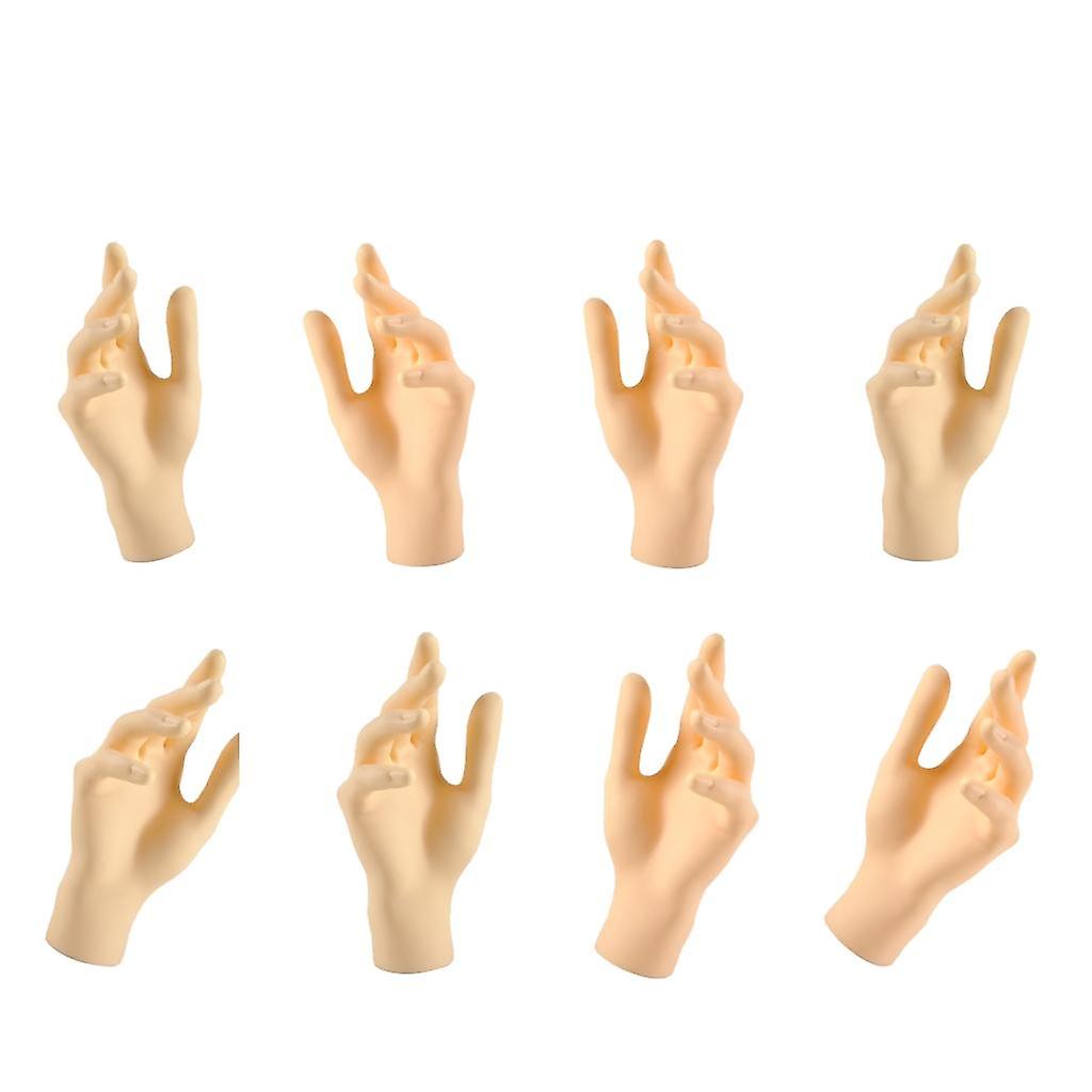 4-Pair Female Hand Mannequin Left Right Hands Display Mannequin