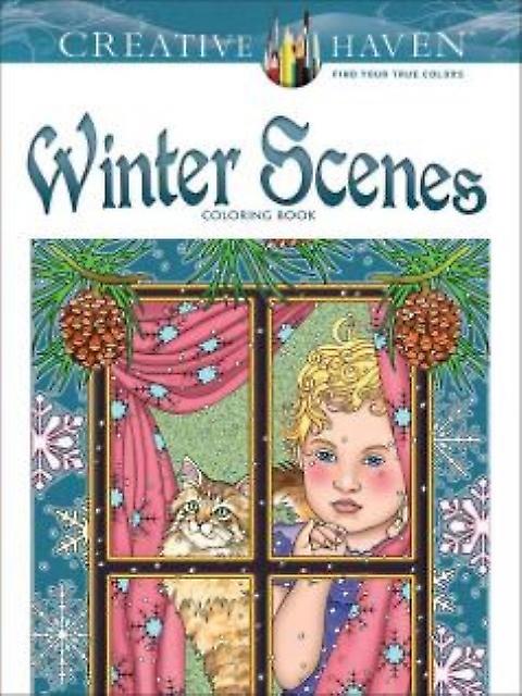 Creative Haven Winter Scenes Coloring Book by Marty Noble Paperback