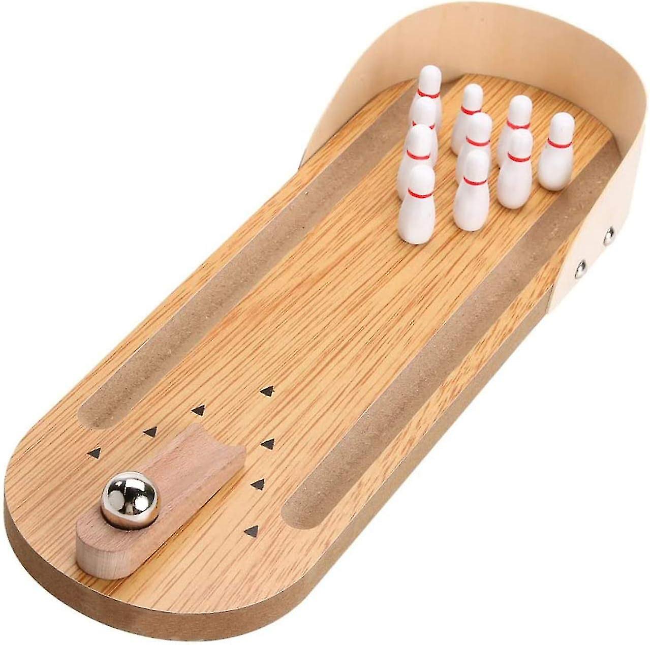 Mini Bowling Set Tabletop Bowling Game - Coffee Table Top Bowling Gift
