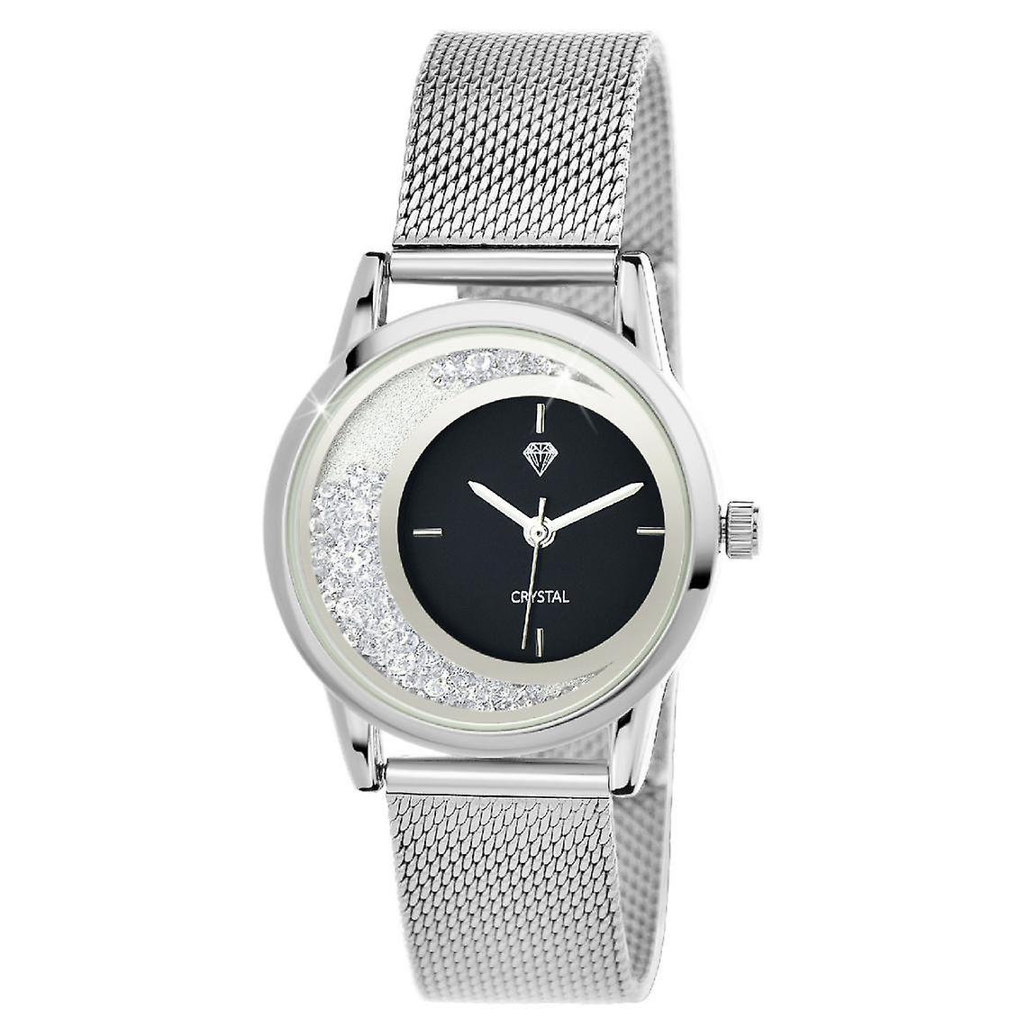 Reloj de mujer MF547-AFN - Correa de acero plateado