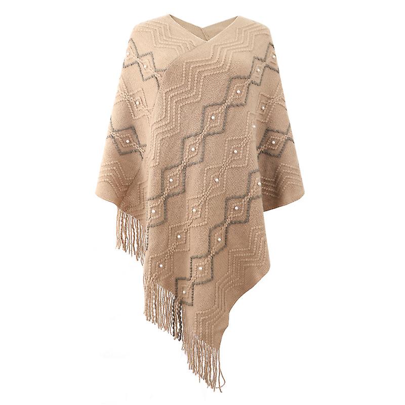 Striped Fringed Shawl