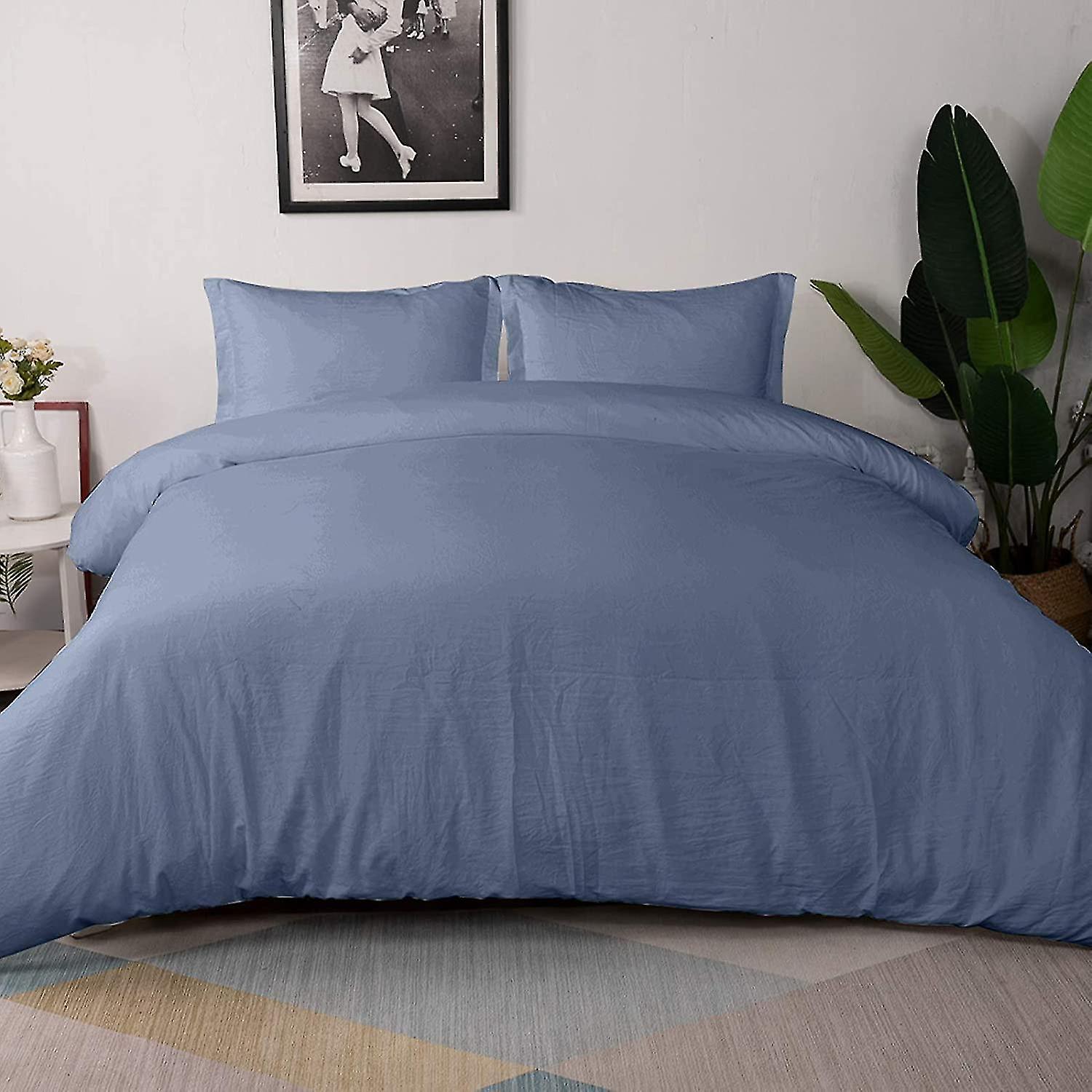 3-piece Duvet Cover Extra Large, 100% Washed Microfiber Bedding Set, Super Soft And Breathable Quilt
