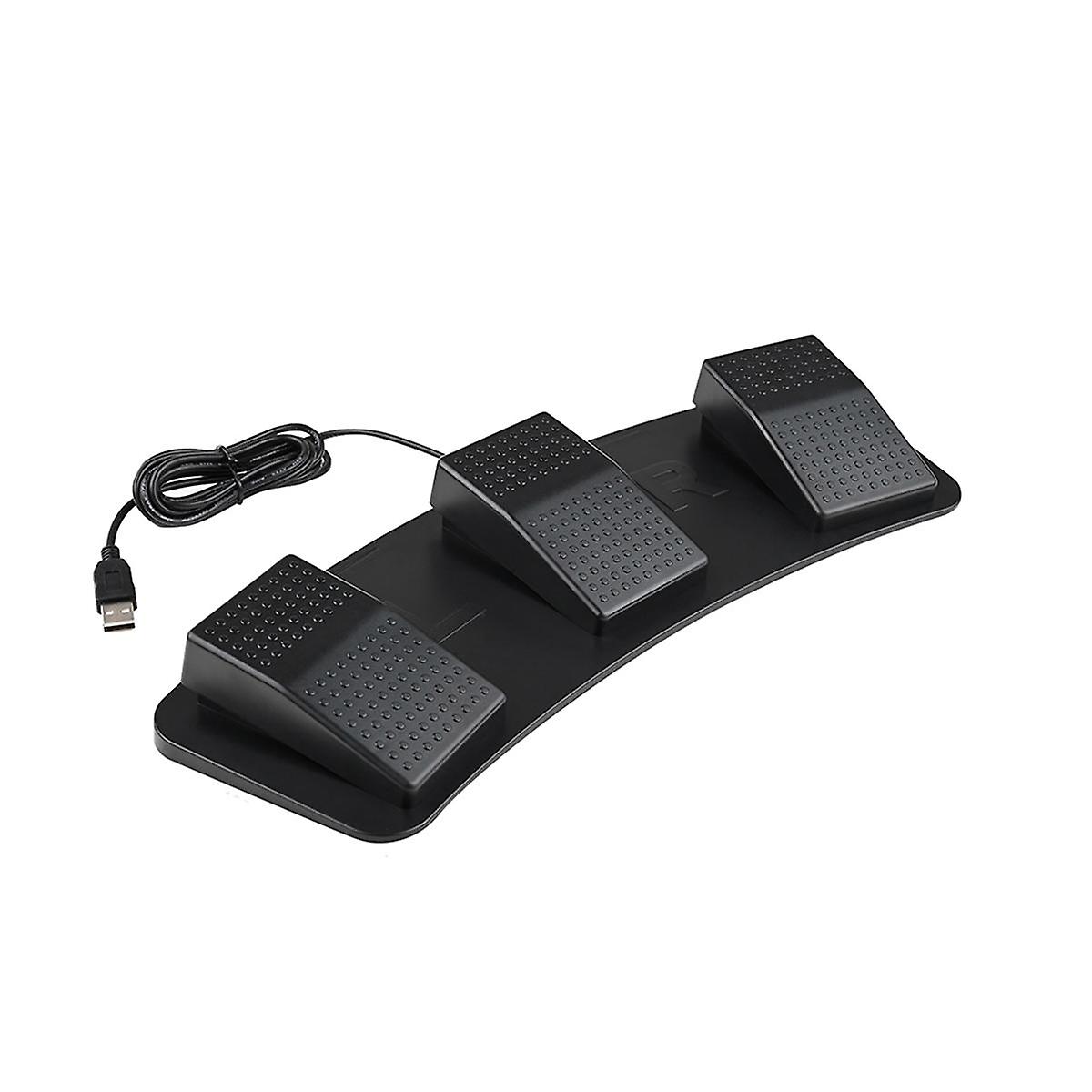 USB Triple Foot Switcher Controller Key Customized Keyboard Gaming Multimedia Action Pedal for Comp