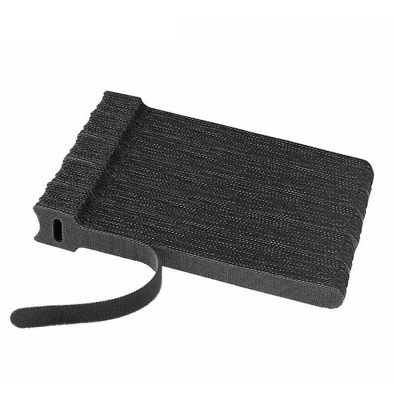 Cable Ties, Black Adjustable Reusable Self-Gripping Cable Ties, 100 Pieces, 15.2X1.2cm