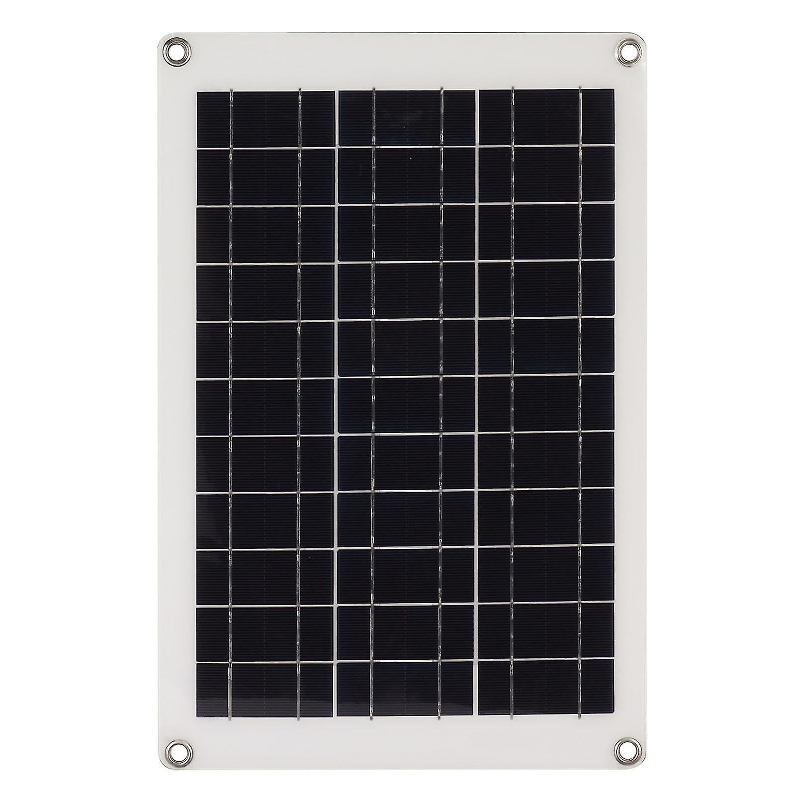 20W Polycrystalline Solar Panel Kit Flexible Photovoltaic Charging Panel with Dual USB Interface 