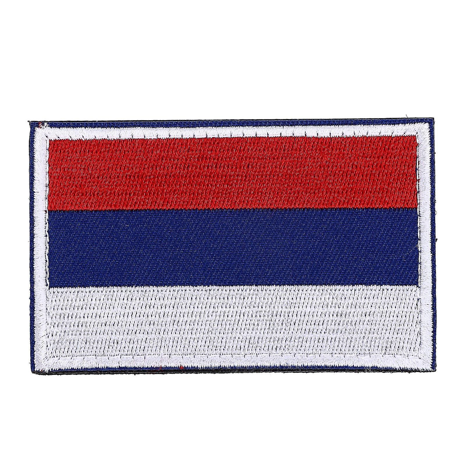 Embroidered patch with flags of European and national countries, accessory for Russia