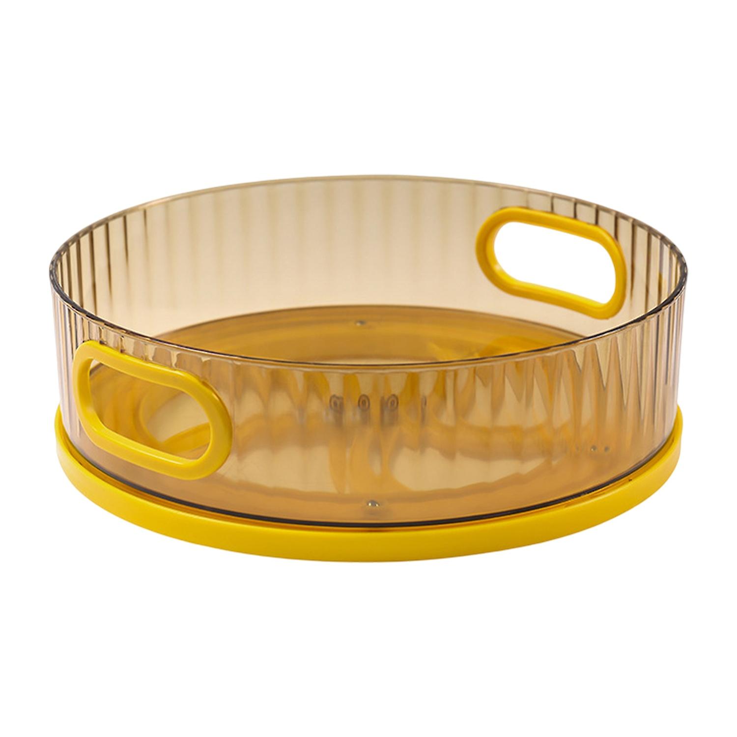 Storage Tray 360 Degree Rotatable Plastic Rotating Spinning Spice Organizer Holder with Turntable fo
