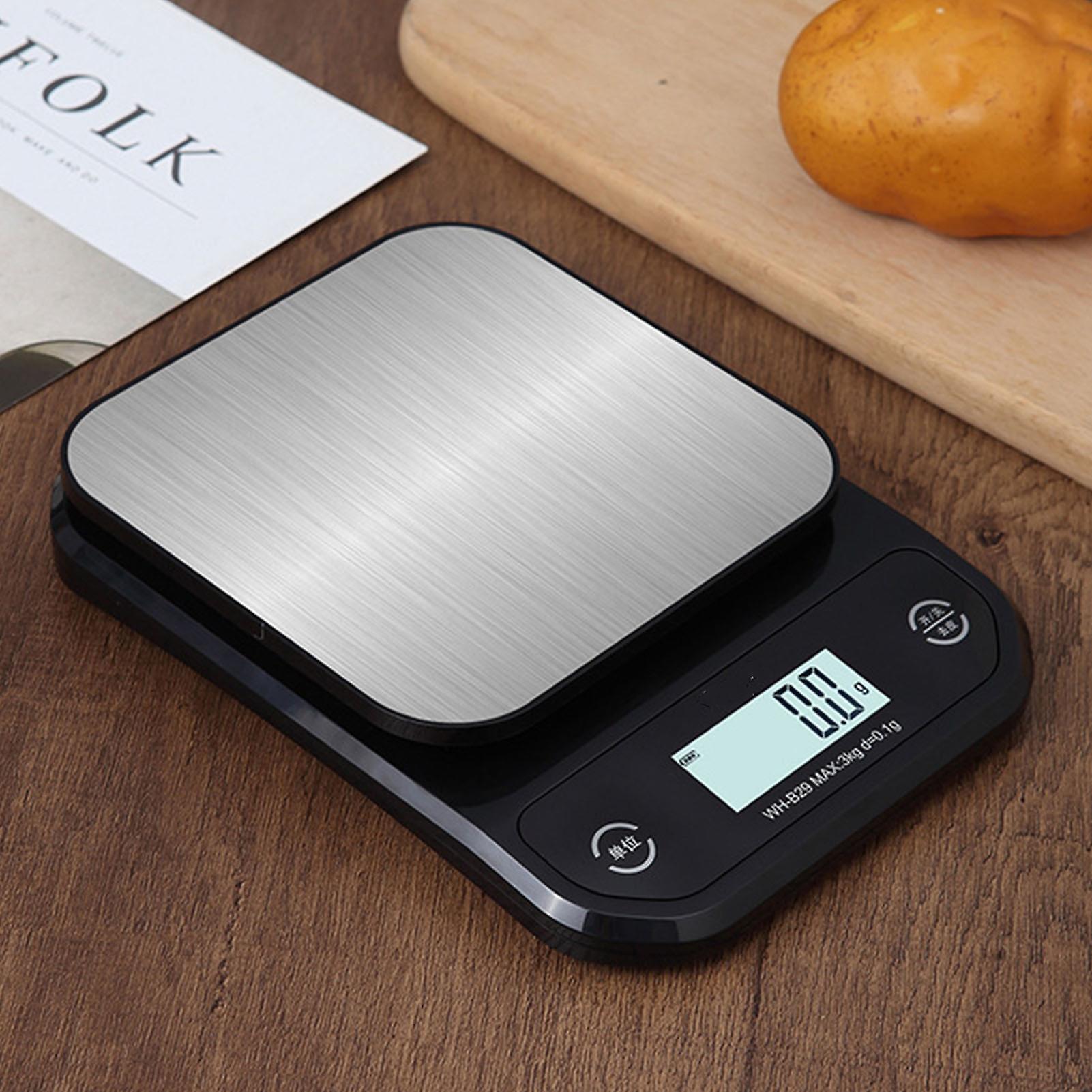 ABS Stainless Steel Electric Kitchen Scale Waterproof Clear Display Electronic Flat Scale