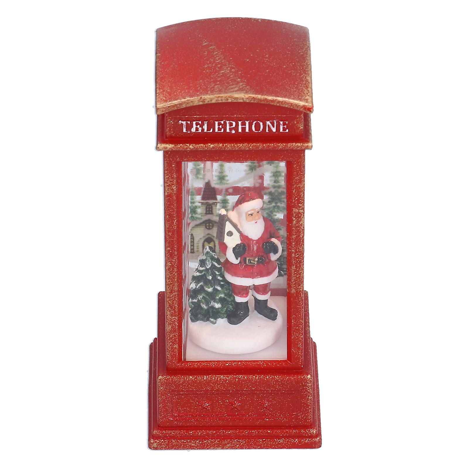 Christmas decorative lantern, Christmas table night light, illuminated snow globe, lantern, old man