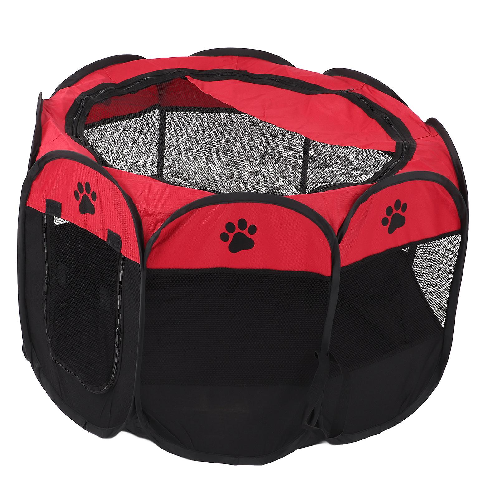 Parc pour animaux de compagnie en tissu Oxford, amovible, lavable, imperméable, 8 côtés, pour chiens, chats, chiots, lapins, hamsters, 67 x 67 x 46 cm