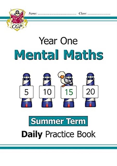 Ks1 Mental Maths Year 1 Daily Practice Book Summer Term by CGP Books Paperback