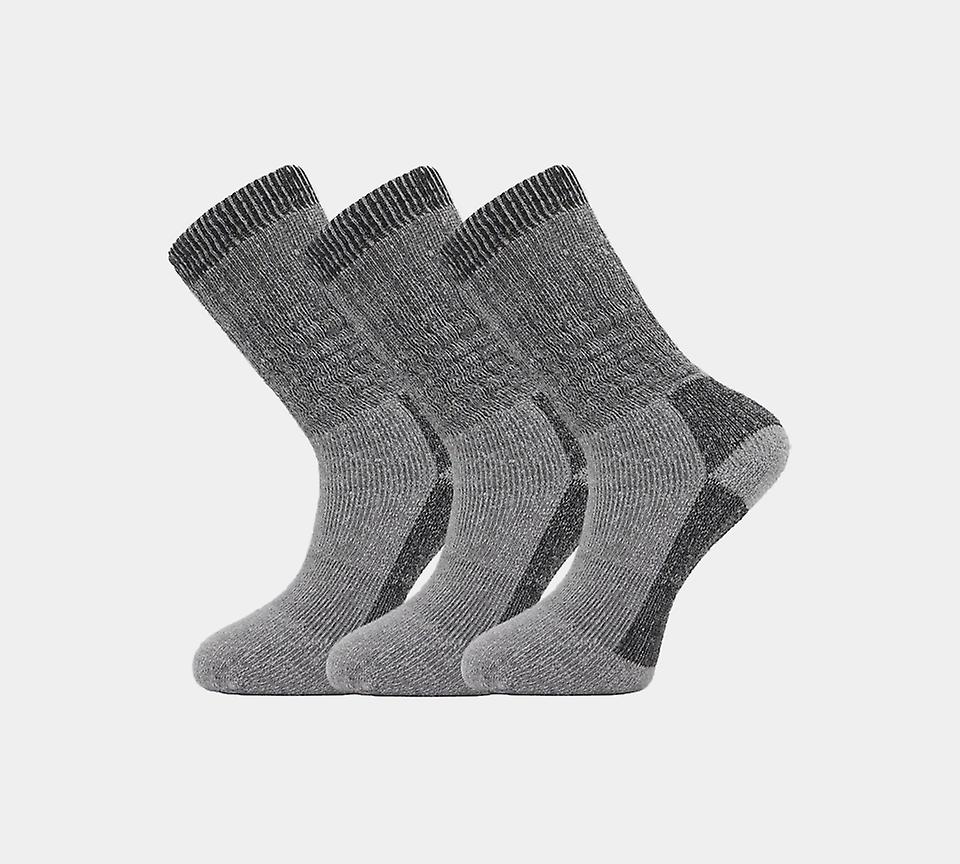 3 PAIRS MERINO WOOL LIGHT GREY MSQ1760
